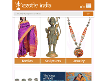 Tablet Screenshot of exoticindiaart.com